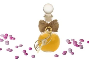 Spherical bottle 100 ml with glass cap-3