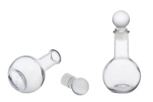 Spherical bottle 100 ml with glass cap-5