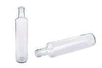Bouteille pour huile d'olive et vinaigre de 500 ml Dorica transparent (PP 31.5) - 30 pcs