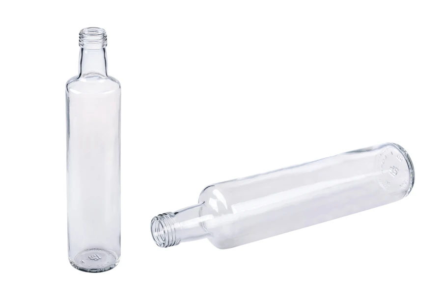 Bouteille pour huile d'olive et vinaigre de 500 ml Dorica transparent (PP 31.5) - 30 pcs