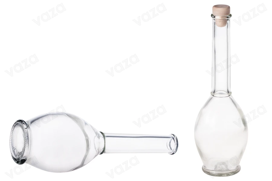 Kugelförmige Flasche mit 200ml mit Korken f15,5-