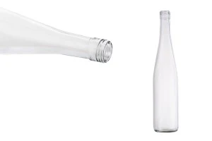 Transparent 700ml glass bottle with PP31.5 finish, not compatible with a child-resistant cap-1