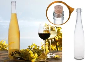 Transparent 700ml glass bottle with PP31.5 finish, not compatible with a child-resistant cap-7