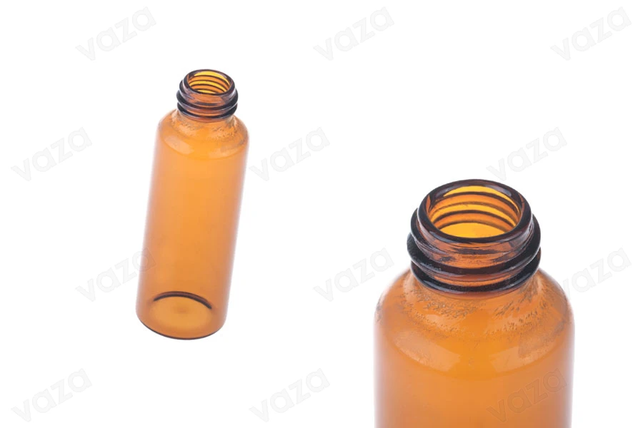 Flacon de parfum en verre de 30 ml de couleur caramel Flacon de parfum en verre de 30 ml de couleur caramel-photo_dimensions