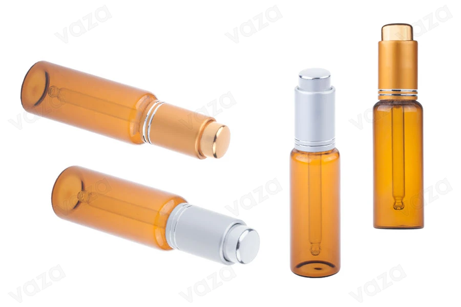 Flacon de parfum en verre de 30 ml de couleur caramel Flacon de parfum en verre de 30 ml de couleur caramel-photo_groupe