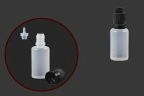 Liquidflaschen 30ml mit schwarzem CRC Verschluss Liquidflaschen 30ml mit schwarzem CRC Verschluss
