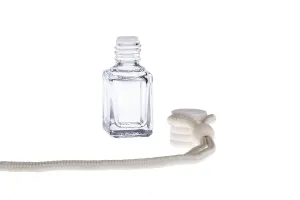 Autoduft-Flasche 4 ml viereckig mit Holzdeckel, in einer Packung mit 25 Stücken-7