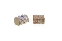 Ξύλινο οβάλ κουτάκι bamboo για μπομπονιέρες