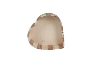 Wooden heart shaped box, size-2