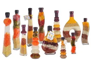 320ml Kitchen fruit veg decoration glass bottle-6