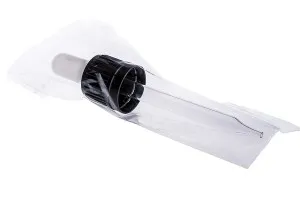 Compte-goutte - Pipette pointue en verre 5 ml en pack individuel (bouchon inviolable noir - tétine transparente)-4