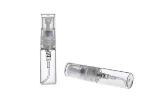 3ml glass perfume spray sampler bottle with plastic cap-1