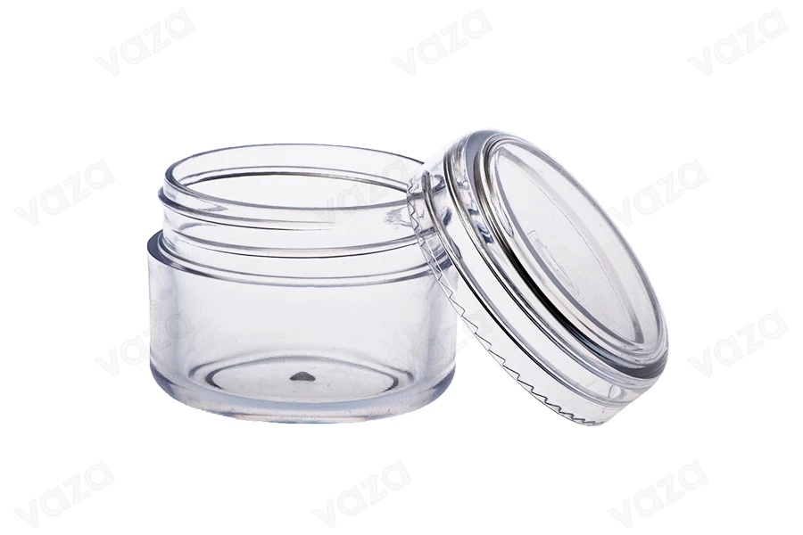 30 ml transparent acrylic jar with cap - 12 pcs-image_product