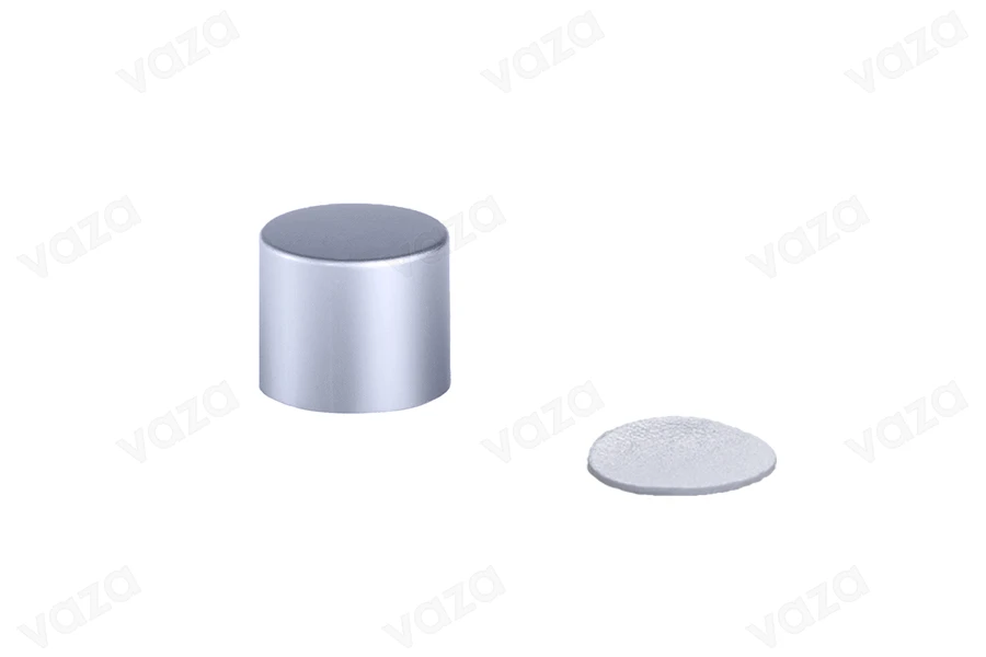 Elegant aluminum cap (UV) - PP18 - with liner in various colors (MAT)-