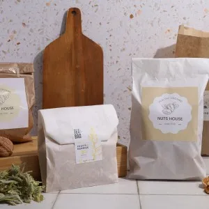 Sachets en papier pour aliments-Kraft