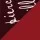 Bordeaux with crimson and white print 
