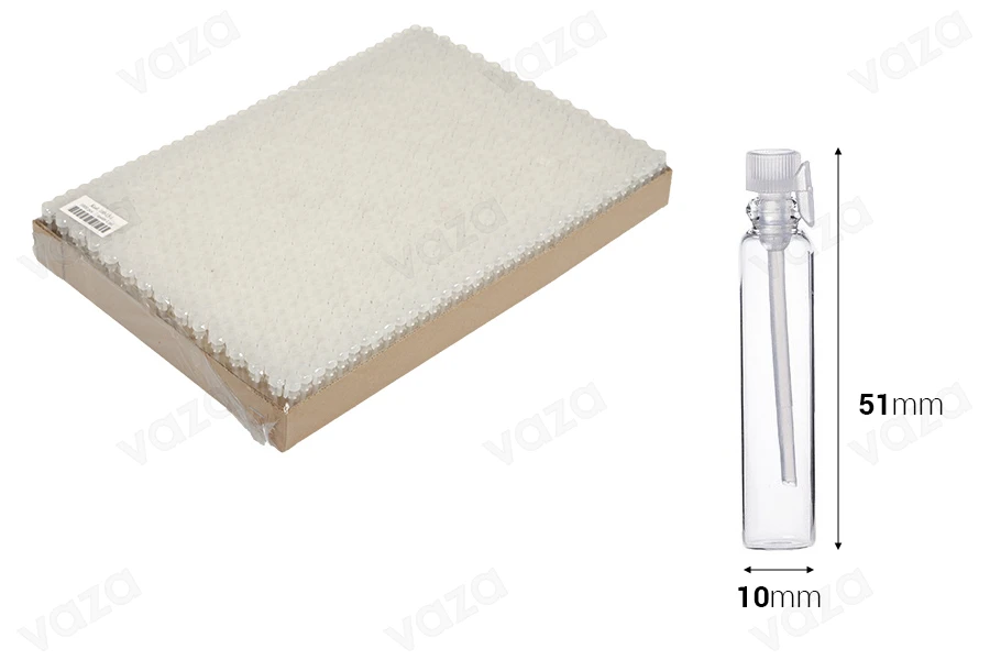 Glasflasche für Parfümtester 2ml - 1000 Stk-bildabmessungen