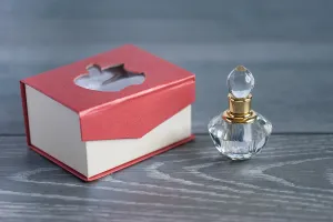 Flacon en cristal de 3 ml avec bouchon en cristal et aiguille-5