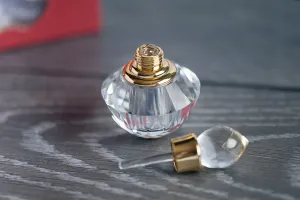 Flacon en cristal de 3 ml avec bouchon en cristal et aiguille-4
