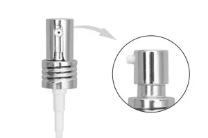 Aluminum cream dispenser pump with 20/410 finish and cap-2