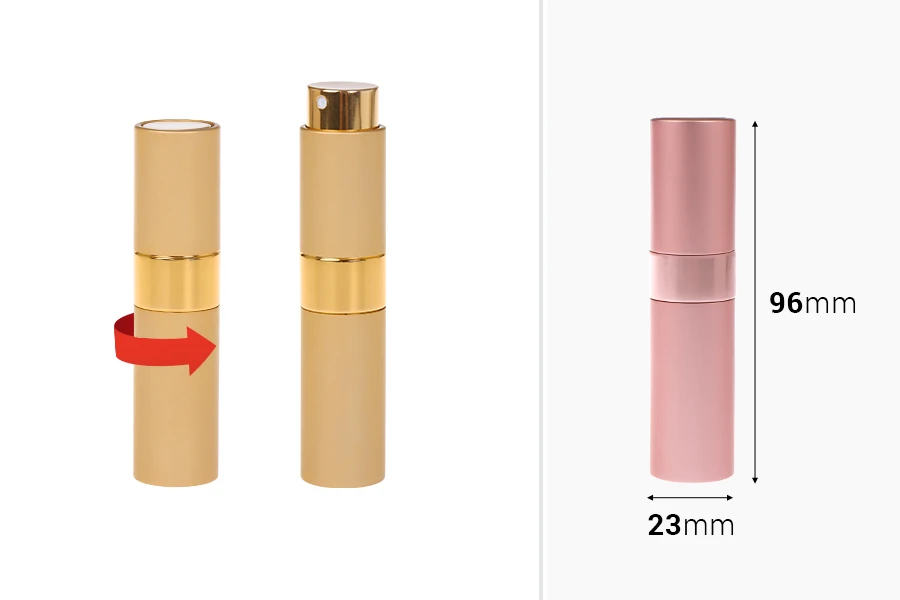 Μπουκαλάκι με σπρέι για άρωμα 8 ml αλουμινένιο Μπουκαλάκι με σπρέι για άρωμα 8 ml αλουμινένιο