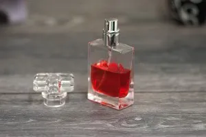 Γυάλινη φιάλη αρωμάτων 30 ml με καπάκι και σπρέι (PP 15)-8
