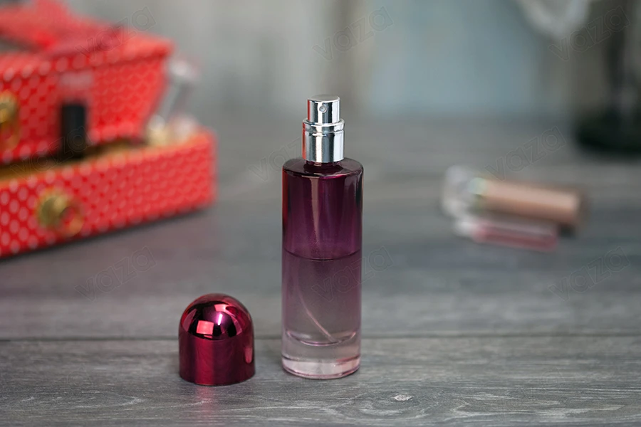 30ml runde Glasflasche in verschiedenen Verlaufsfarben mit Deckel und Silberspray 30ml runde Glasflasche in verschiedenen Verlaufsfarben mit Deckel und Silberspray-bildgruppe