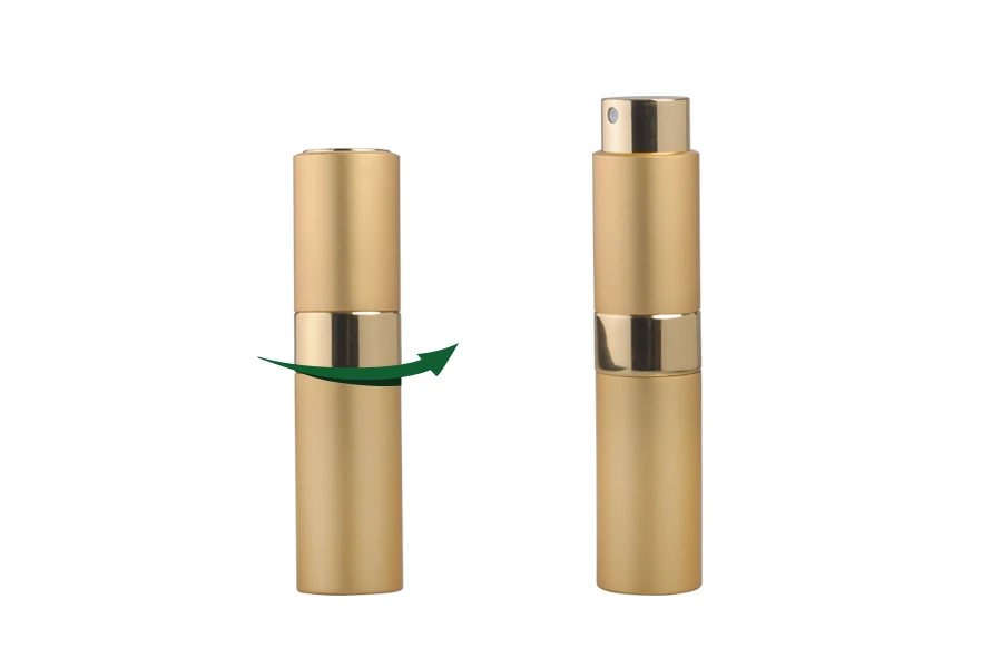 Flacon de parfum en vaporisateur de 8 ml en aluminium de différentes couleurs MAT Flacon de parfum en vaporisateur de 8 ml en aluminium de différentes couleurs MAT