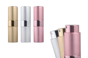 Flacon de parfum en vaporisateur de 15 ml en aluminium de différentes couleurs MAT-1