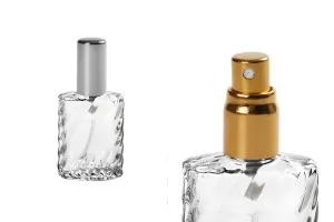 Μπουκαλάκι αρωμάτων 15 ml γυάλινο με σπρέι και καπάκι-1