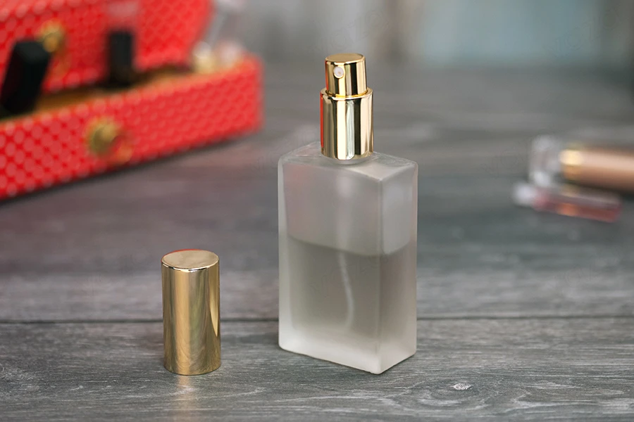 Viereckiges Parfüm Flakon 60ml edelmattiert, 18/415-bildgruppe