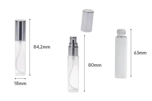 Flacons de 10 ml avec vaporisateur de parfum en verre avec bouchon en aluminium-3