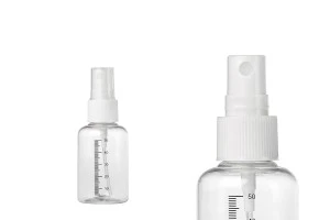 Μπουκαλάκια πλαστικά 50 ml με σπρέι για άρωμα - 12 τμχ-1
