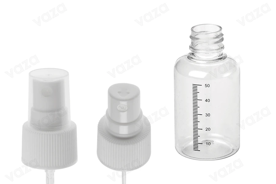 Μπουκαλάκια πλαστικά 50 ml με σπρέι για άρωμα - 12 τμχ Μπουκαλάκια πλαστικά 50 ml με σπρέι για άρωμα - 12 τμχ-εικόνα_σύνθεση