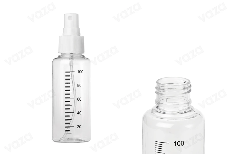 Μπουκαλάκια πλαστικά 100 ml με σπρέι για άρωμα - 12 τμχ-εικόνα_διαστάσεις