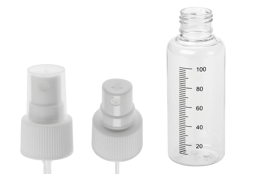 Μπουκαλάκια πλαστικά 100 ml με σπρέι για άρωμα - 12 τμχ