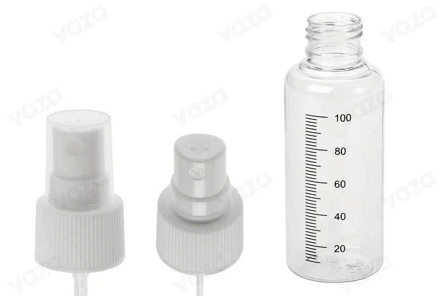 Μπουκαλάκια πλαστικά 100 ml με σπρέι για άρωμα - 12 τμχ-εικόνα_σύνθεση