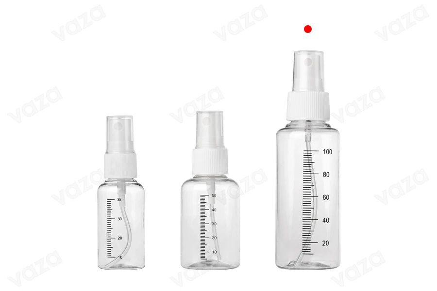 Μπουκαλάκια πλαστικά 100 ml με σπρέι για άρωμα - 12 τμχ-εικόνα_σύνθεση