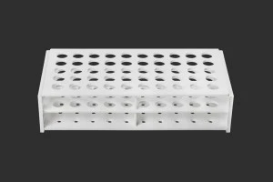 Kunststoffschlauchkasten 212x107x50 mm in weißer Farbe - 50 Plätze (Lochöffnung 13 mm)-1