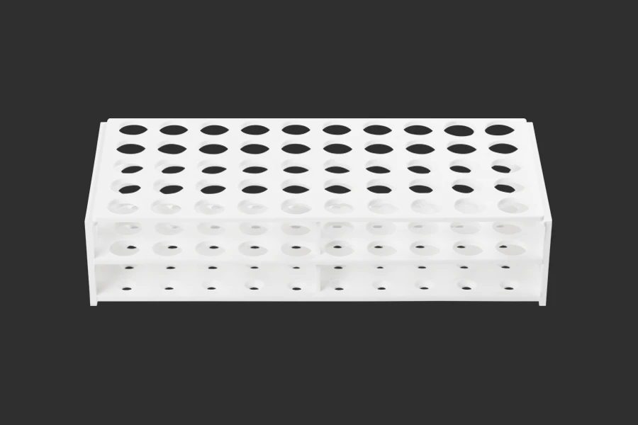Στατώ σωληναρίων πλαστικό 238x110x55 mm σε λευκό χρώμα - 50 θέσεις (άνοιγμα τρύπας Φ 16 mm)
