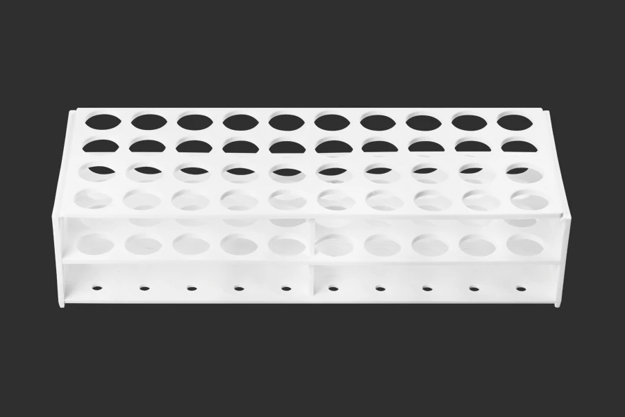 Στατώ σωληναρίων πλαστικό 278x110x60 mm σε λευκό χρώμα - 40 θέσεις (άνοιγμα τρύπας Φ 22 mm) Στατώ σωληναρίων πλαστικό 278x110x60 mm σε λευκό χρώμα - 40 θέσεις (άνοιγμα τρύπας Φ 22 mm)