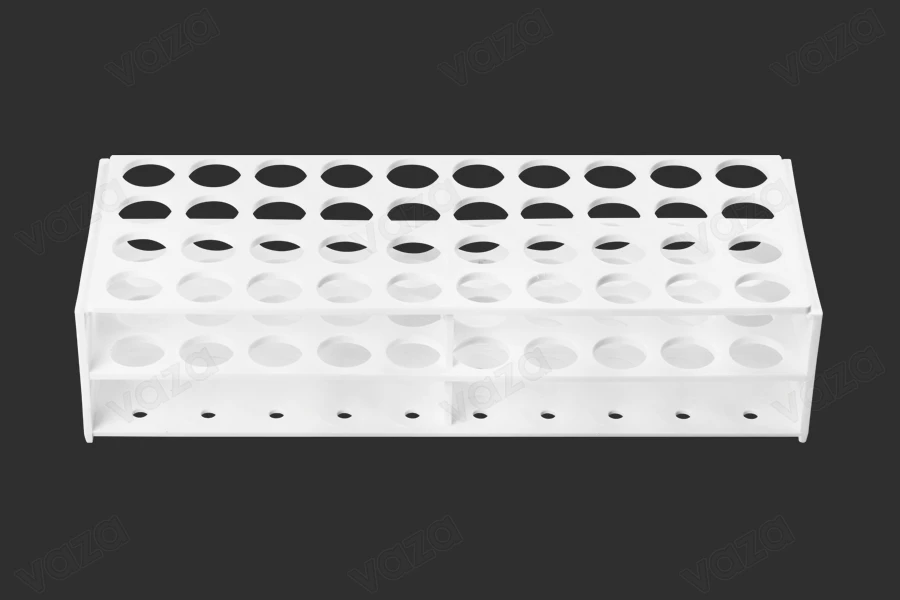 Στατώ σωληναρίων πλαστικό 278x110x60 mm σε λευκό χρώμα - 40 θέσεις (άνοιγμα τρύπας Φ 22 mm)-εικόνα_προϊοντική