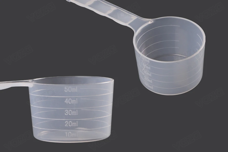 Μεζούρα πλαστική - δοσομετρητής 50 ml διάφανη-εικόνα_διαστάσεις