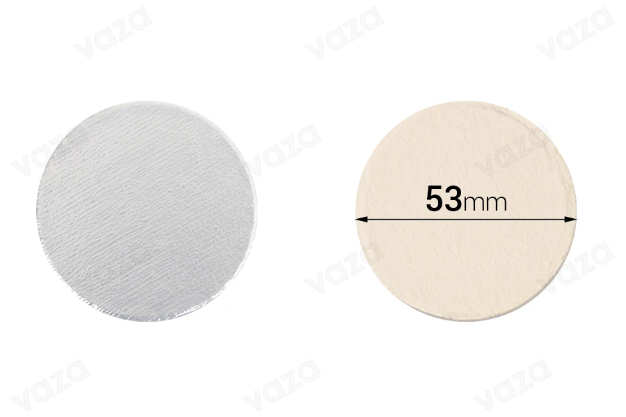 Παρεμβύσματα επαγωγικής σφράγισης (induction sealing) - 53 mm (πακέτο 100 τμχ)-εικόνα_προϊοντική