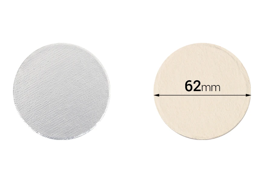 Παρεμβύσματα επαγωγικής σφράγισης (induction sealing) - 62 mm (πακέτο 100 τμχ) Παρεμβύσματα επαγωγικής σφράγισης (induction sealing) - 62 mm (πακέτο 100 τμχ)