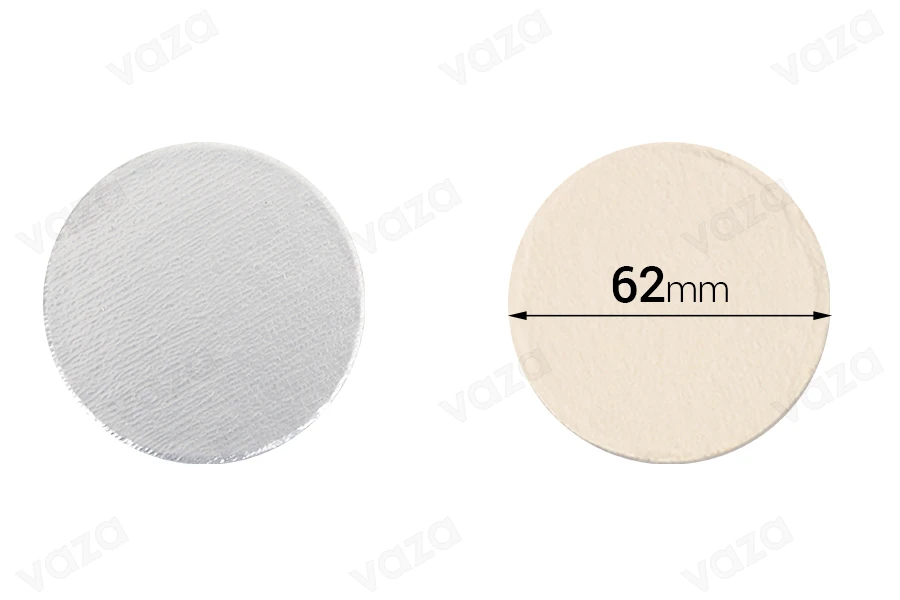 Παρεμβύσματα επαγωγικής σφράγισης (induction sealing) - 62 mm (πακέτο 100 τμχ) Παρεμβύσματα επαγωγικής σφράγισης (induction sealing) - 62 mm (πακέτο 100 τμχ)-εικόνα_προϊοντική