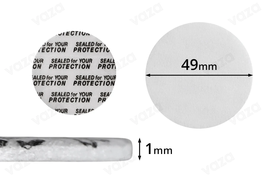 Παρεμβύσματα 49 mm για βαζάκια (κολλάει με την πίεση) - 50 τμχ Παρεμβύσματα 49 mm για βαζάκια (κολλάει με την πίεση) - 50 τμχ-εικόνα_προϊοντική