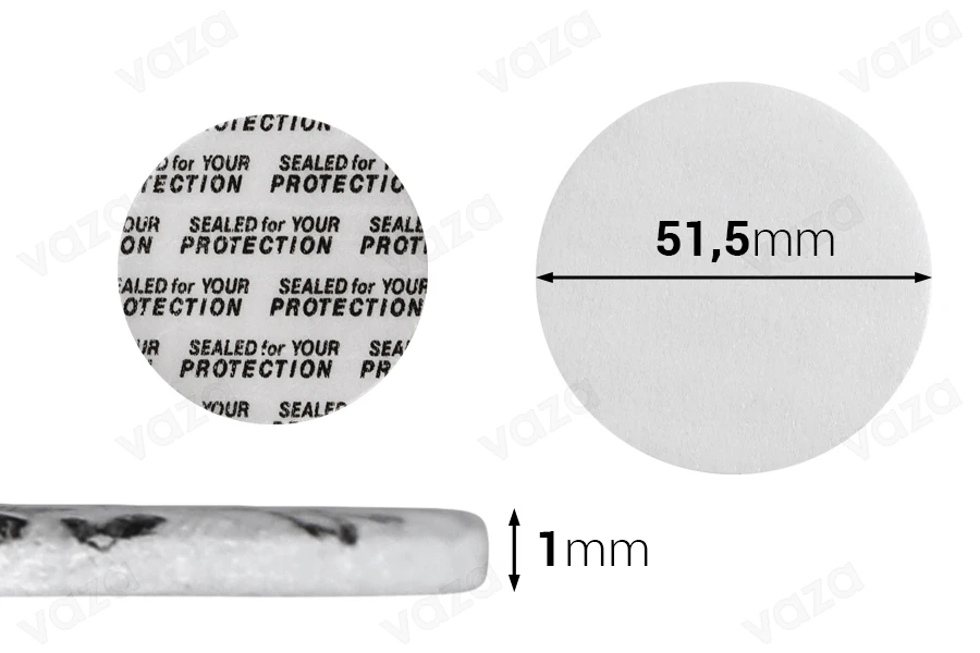Παρεμβύσματα 51,5 mm για βαζάκια (κολλάει με την πίεση) - 50 τμχ Παρεμβύσματα 51,5 mm για βαζάκια (κολλάει με την πίεση) - 50 τμχ-εικόνα_προϊοντική