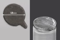 Αυτοκόλλητο παρέμβυσμα αλουμινίου 18 mm - 50 τμχ
