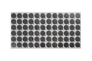 Aufkleber aus Aluminium 19mm silber -72 Stücke-2